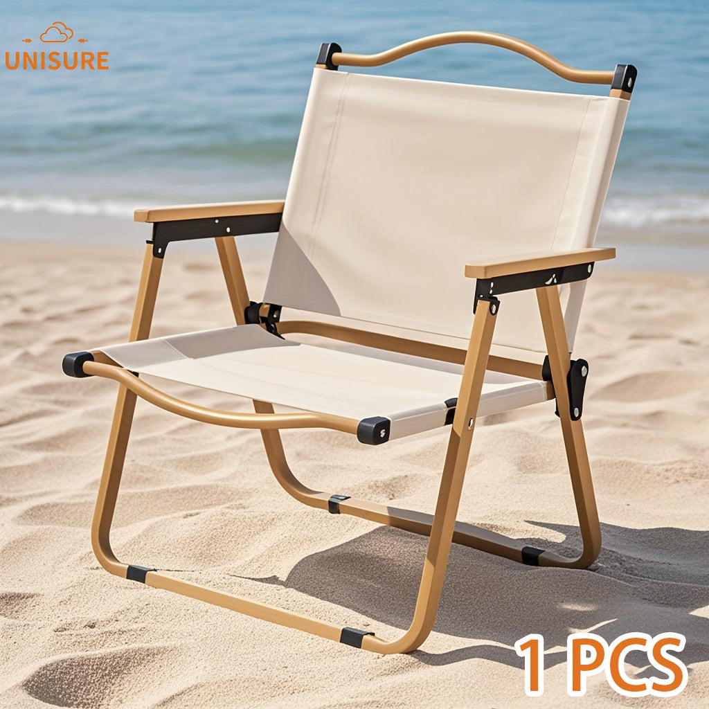 Ultralichte Strandstoel met Houten Handvat