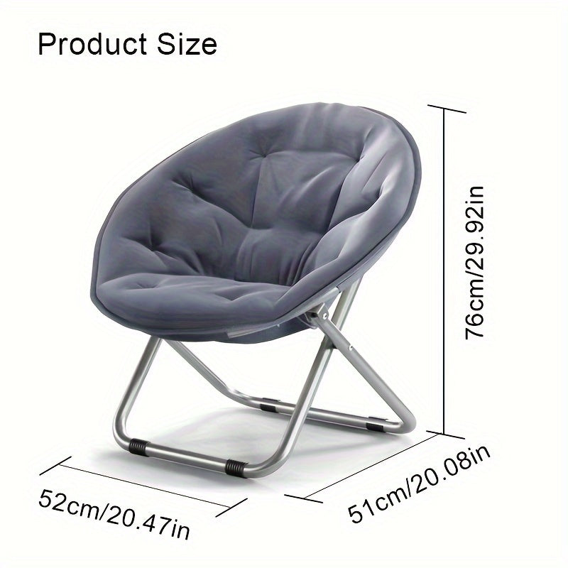 Ergonomische Opvouwbare Maanstoel met Hoofdsteun