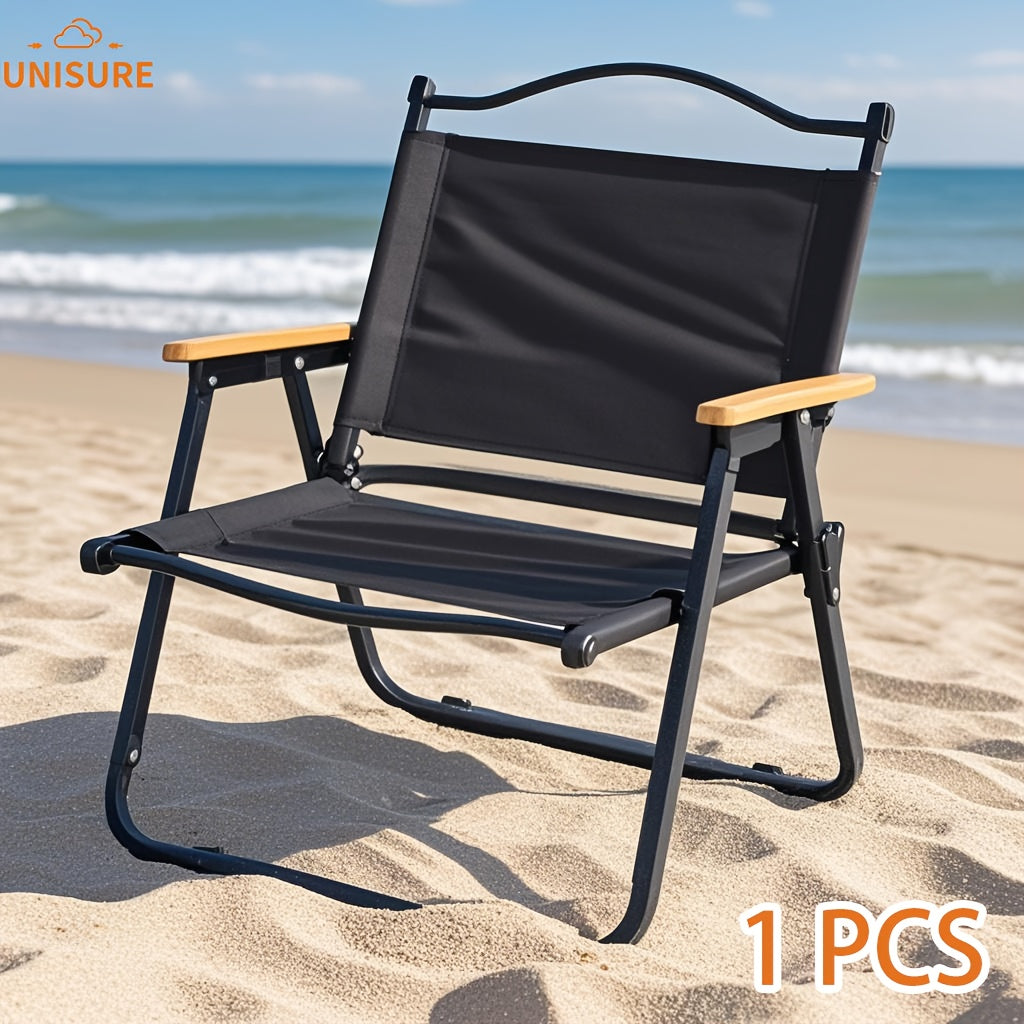 Ultralichte Strandstoel met Houten Handvat