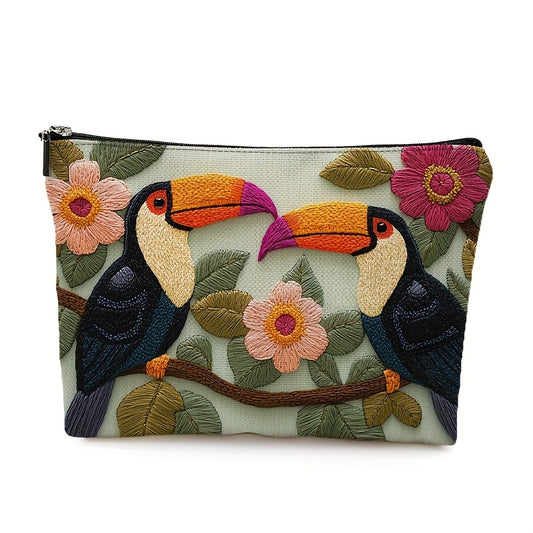 Toucan & Floral Design Cosmetische Tas