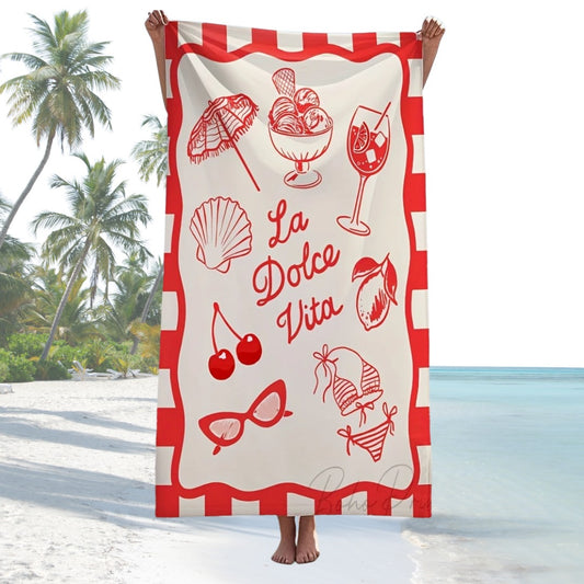 La Dolce Vita Italiaanse Strandhanddoek