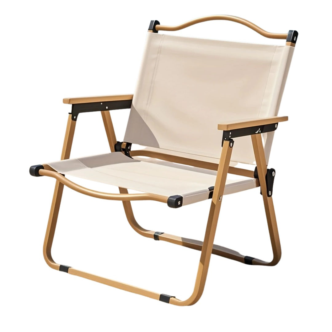 Ultralichte Strandstoel met Houten Handvat